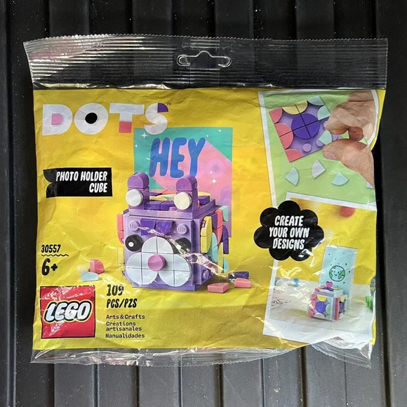NEW Sealed LEGO DOTS Photo Holder Cube 30557 - Purple Bunny - Picture 1 of 2